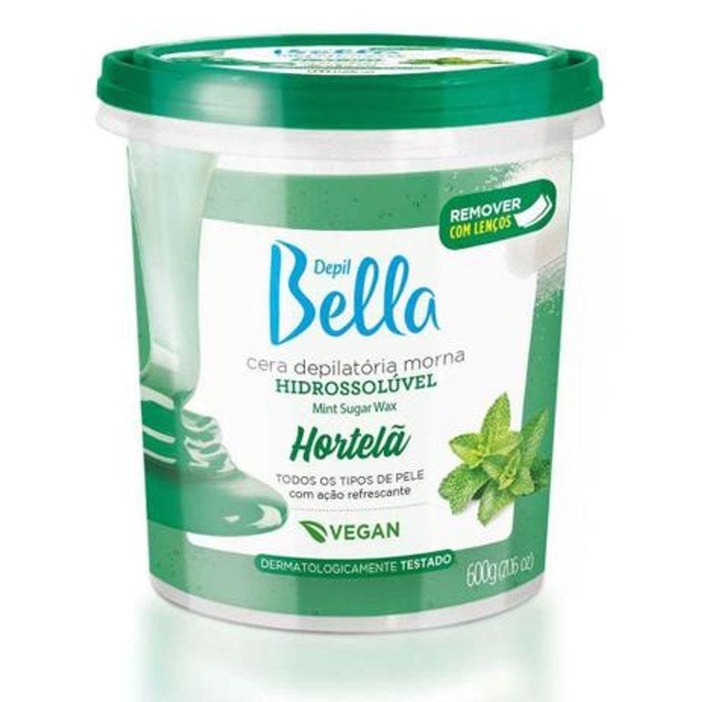 Cera Hidrossoluvel Hortela 600G Depil Bella