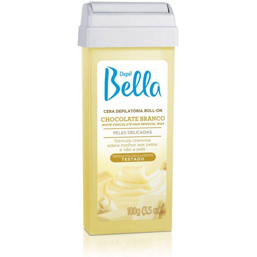 Refil Roll-On Chocolate Branco 100G Depil Bella