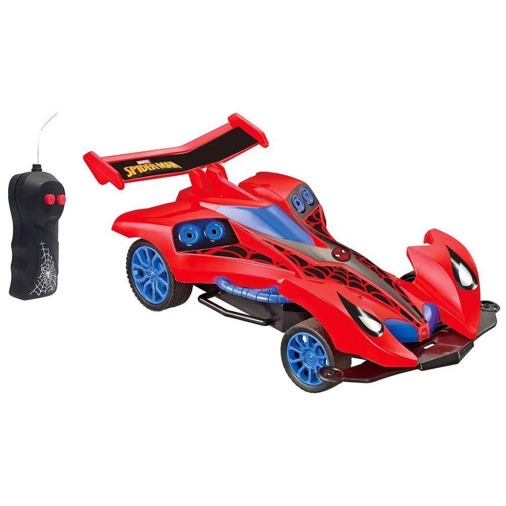 Carrinho Controle Remoto Homem Aranha Spider Flip Candide 5851