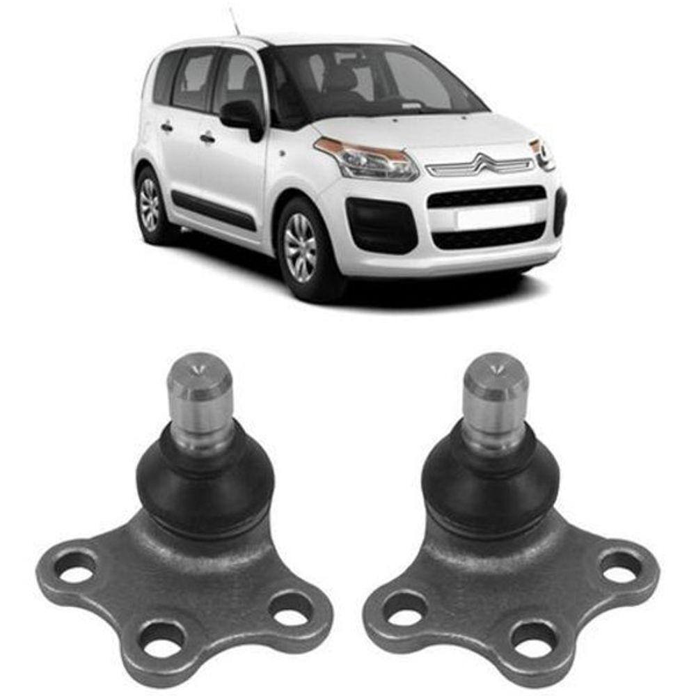 Kit 2 Pivô Bandeja Dianteira C3 Picasso 2 2013 2014 2015
