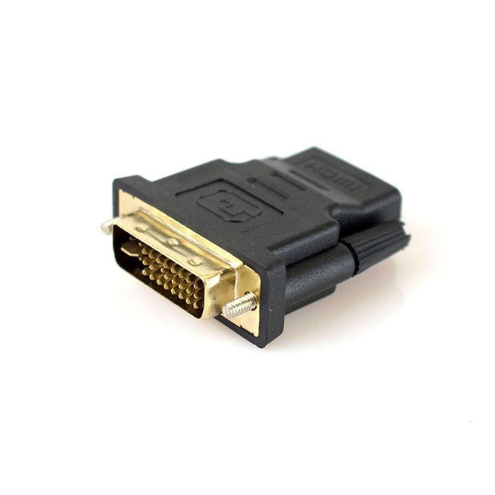 Adaptador Dvi 24+5 Macho Para Hdmi Femea Ouro Evus C-097