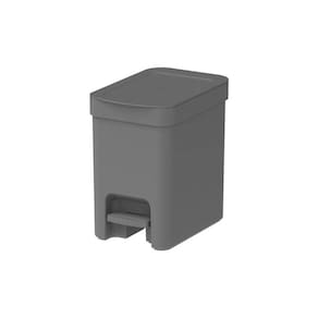 Lixeira Com Pedal 6 Litros Porta Cesto Lixo Plástica Banheiro Cozinha Trium - LX 4000 Ou