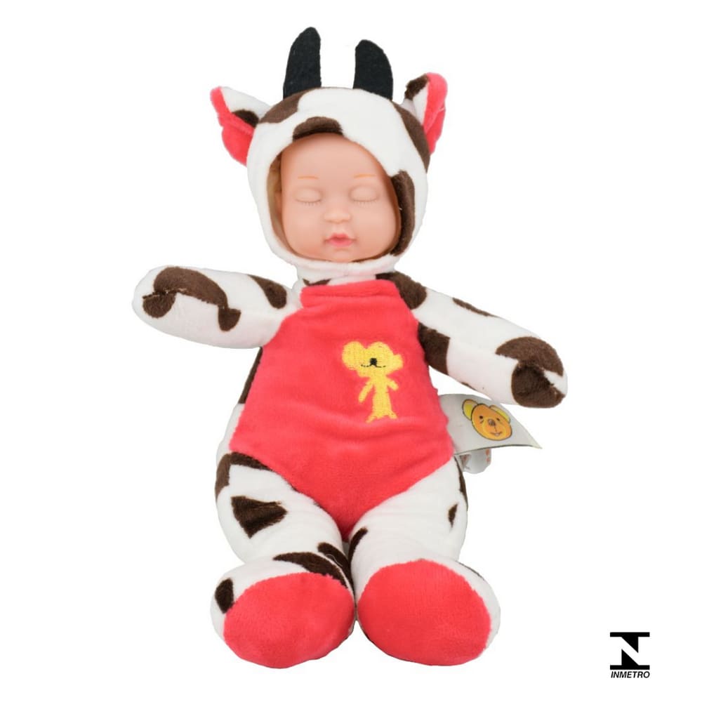 Bebe C/ Roupa De Bichinho Vaca - BBR Toys