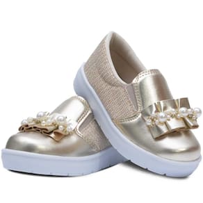 Tênis Slip On Infantil Menina Calce Fácil Moda Casual 11.57