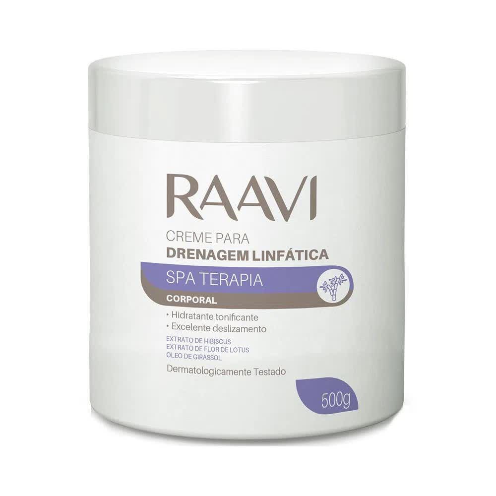 Creme Para Drenagem Linfatica Raavi 500G