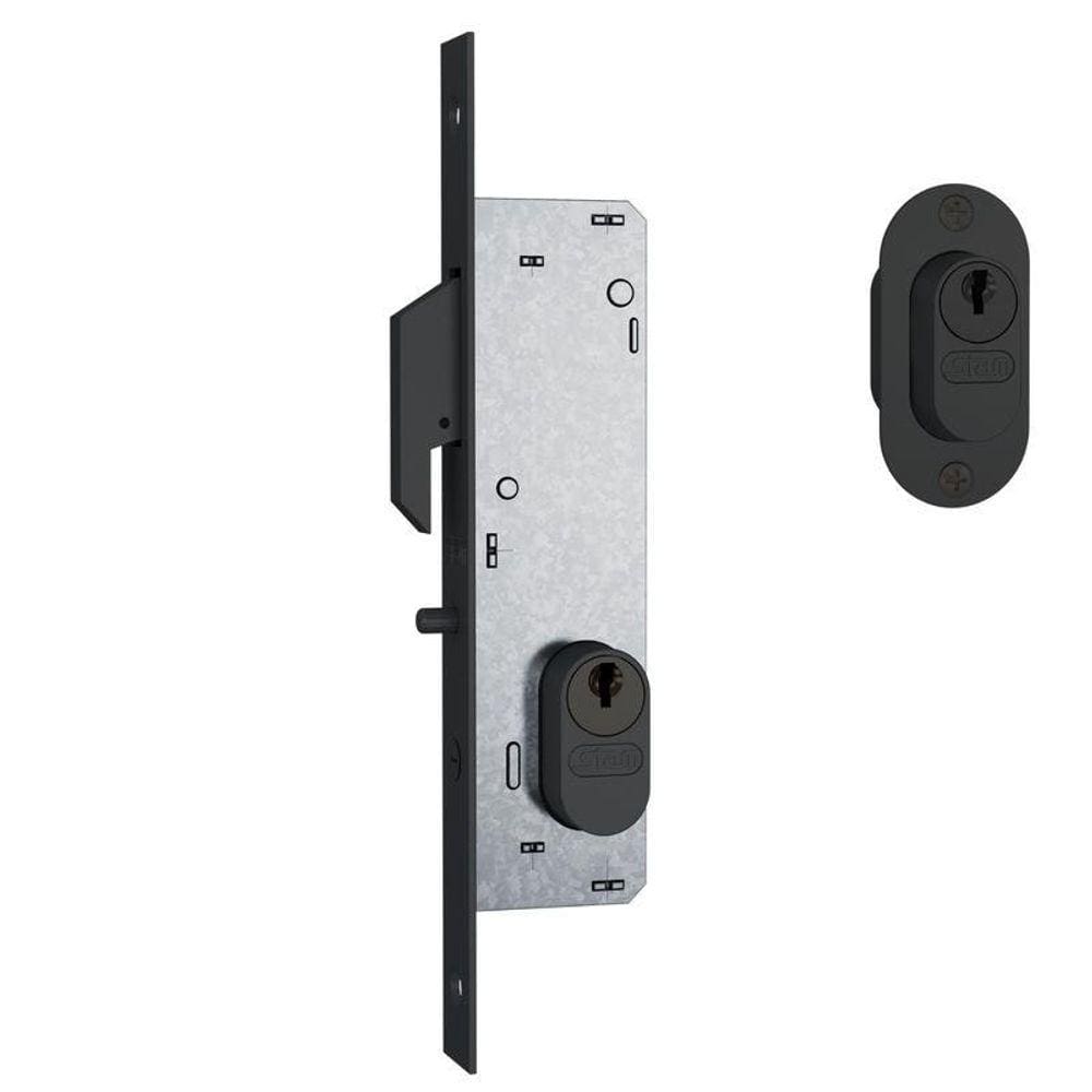 Fechadura Bico Papagaio Porta De Correr 902 Preto Fosco Stam