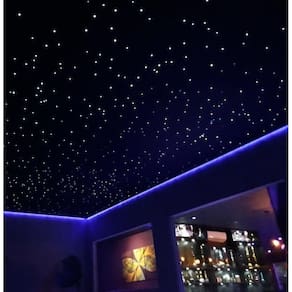 Kit Noite Estrelada Fibra Ótica 200 Efeito Estrelado Rgb