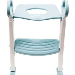 Assento Redutor Com Escada Trono Infantil Sanitario Azul