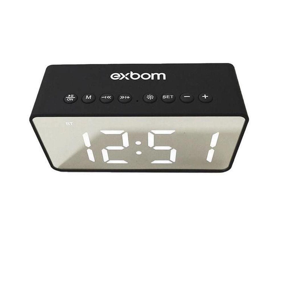 Rádio Relógio Exbom Cs-Mt6Bt