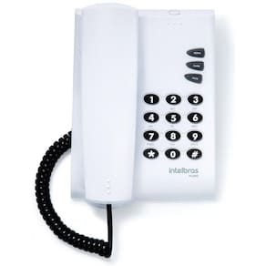 Aparelho telefone Fixo 2 tipos toque, Flash Rediscar e Mudo.