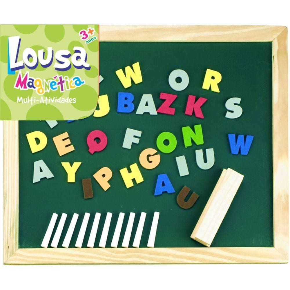Lousa Magnética Alfabeto Bate Bumbo Madeira