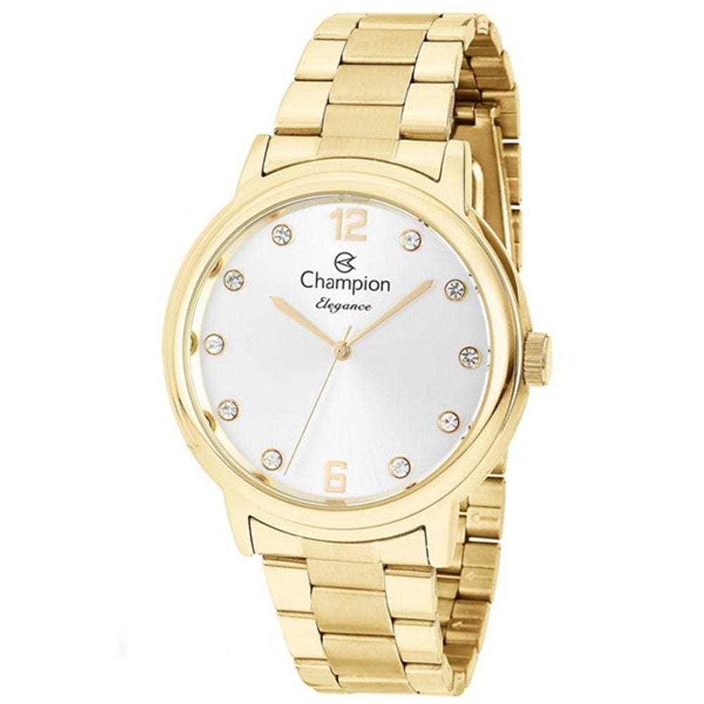 Relógio Champion Feminino Dourado Fosco Cn28437h