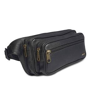 Pochete Grande Masculina De Couro Espaçosa 4 Bolsos - Le Voyage