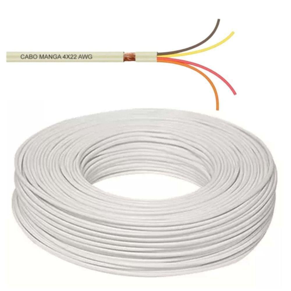 Cabo Manga Fibra Óptica 4X22 Awg Para Iluminação De Piscinas Led Rgb (Metro)