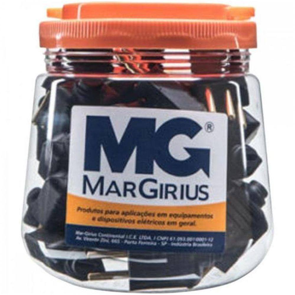 Plugue Desmontável 2p+t 180º 10a Pld1-3 Preto Margirius - Pct / 32