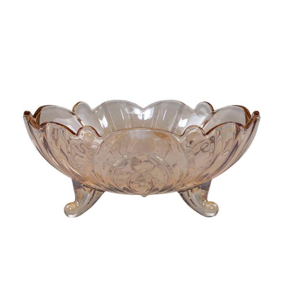 Centro De Mesa De Cristal Fruit Ambar 23X9,5Cm - Lyor - 4421