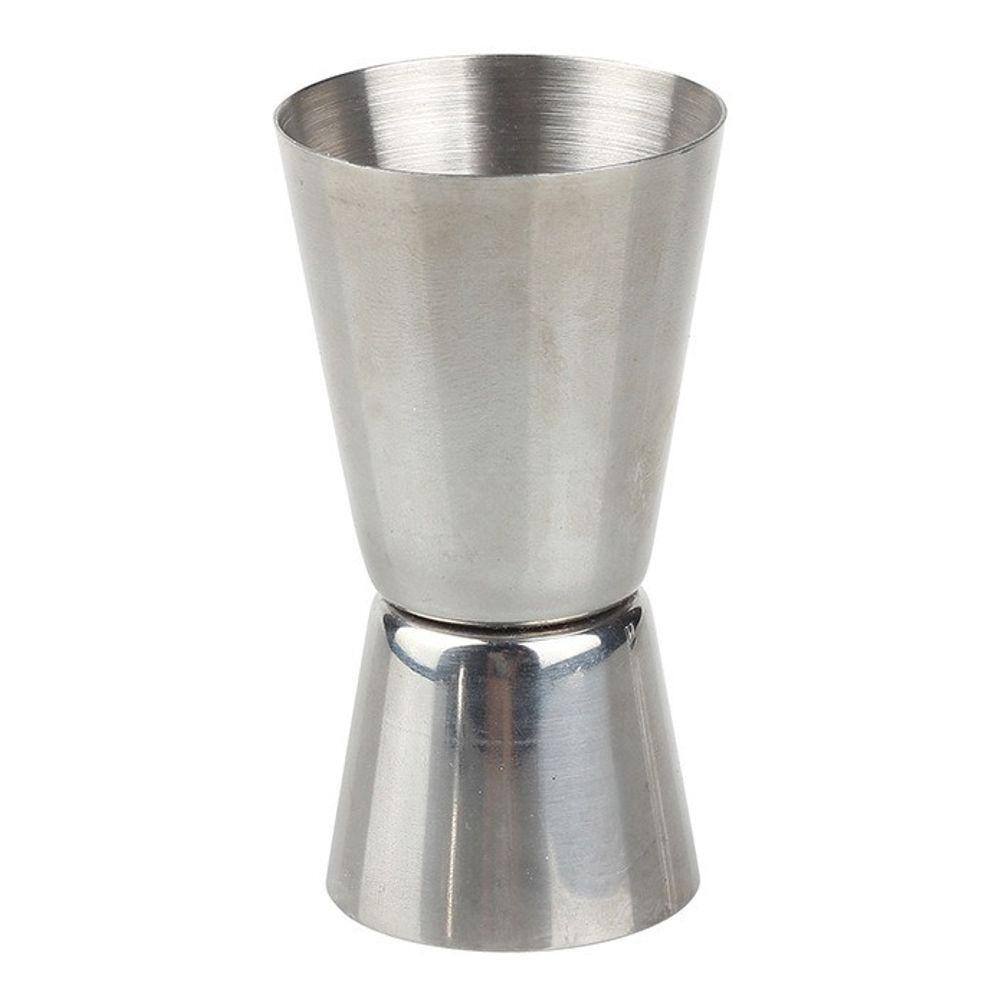 Dosador Duplo em Aço Inox Para Medição de Bebidas e Drinks 15ml 30ml