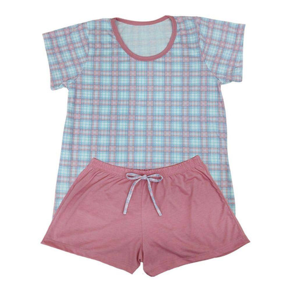 Conjunto de pijama duomo 2 pecas liso masculino | Ponto