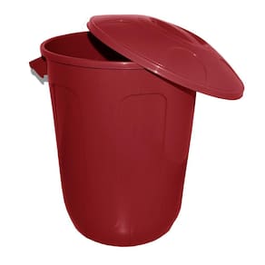 Cesto Para Lavanderia De Roupa Suja 64 Lts C Tampa Vermelho