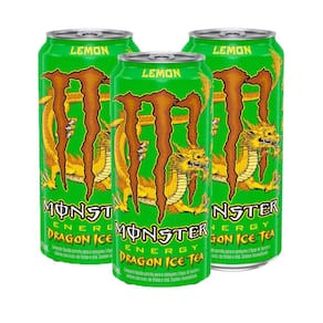 Energético Monster Energy Dragon Ice Tea Lemon 473ml | Kit com três unidades