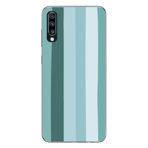 Capa Case Capinha Samsung Galaxy A70 Arco Iris Verde Água
