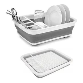 Escorredor Pratos Copo Talher Retrátil Silicone Dobrável