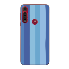 Capa Case Capinha Motorola Moto One Macro Arco Iris Azul