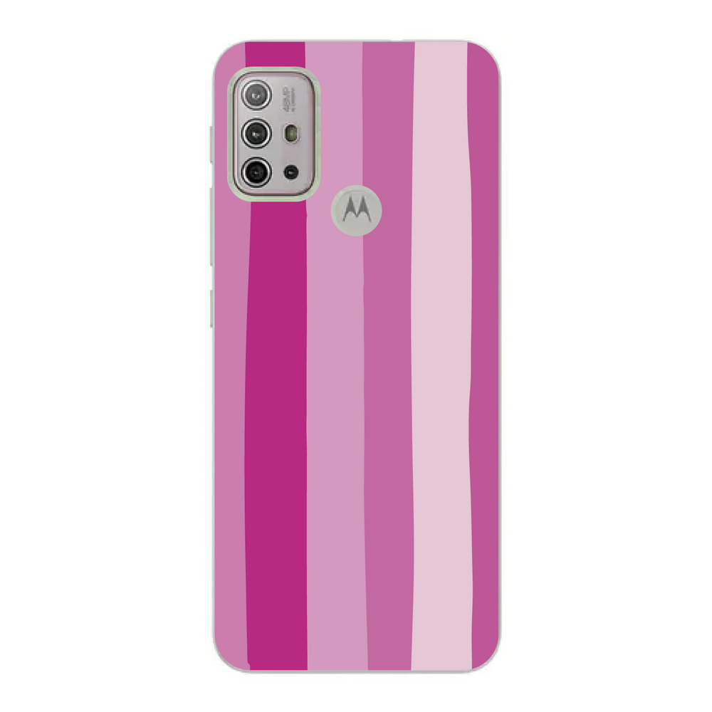 Capa Case Capinha Motorola Moto G30 Arco Iris Rosa
