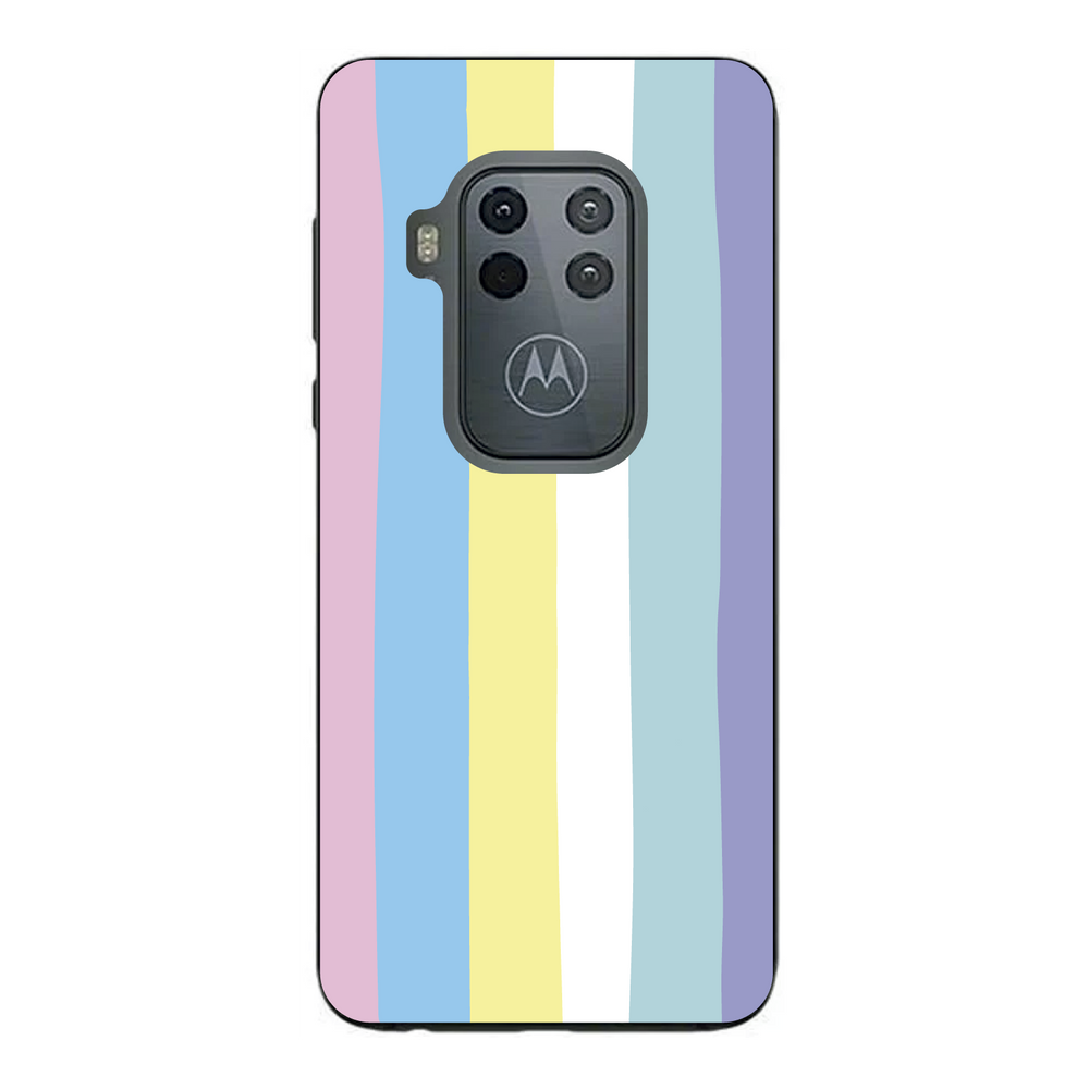 Capa Case Capinha Motorola Moto One Zoom Arco Iris Candy