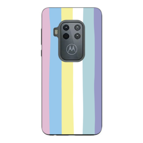 Capa Case Capinha Motorola Moto One Zoom Arco Iris Candy