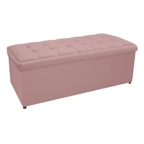Calçadeira Copenhague 195 Cm King Size Suede Rosê