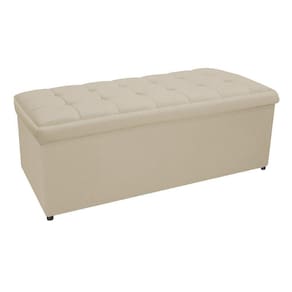 Calçadeira Copenhague 195 Cm King Size Suede Bege
