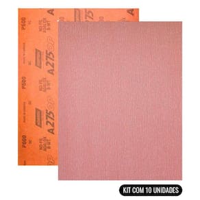 Lixa D`água a Seco A275 Grana 600 Kit Com 10 Unidades NORTON