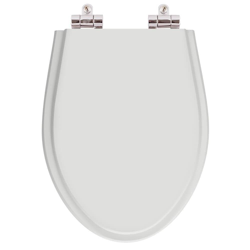 Tampa Vaso Sanitário Com Amortecedor Cinza Para Bacia Fiori