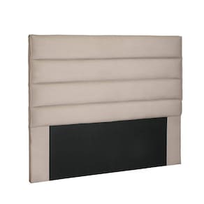 Cabeceira La Italiana Para Cama Box Casal 140 Cm Suede Bege - D`rossi
