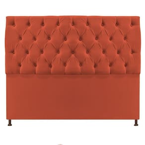 Cabeceira Sofia 195 Cm King Size Suede Terracota