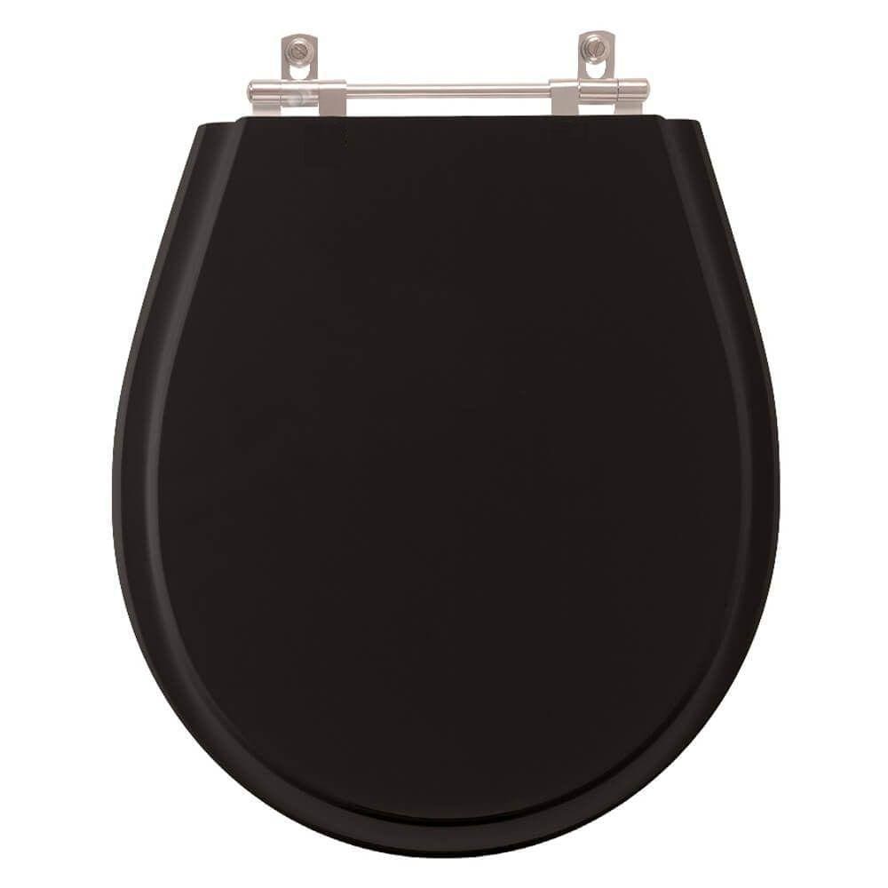 Assento para Vaso Sanitário Eternit Aries Preto em Resina