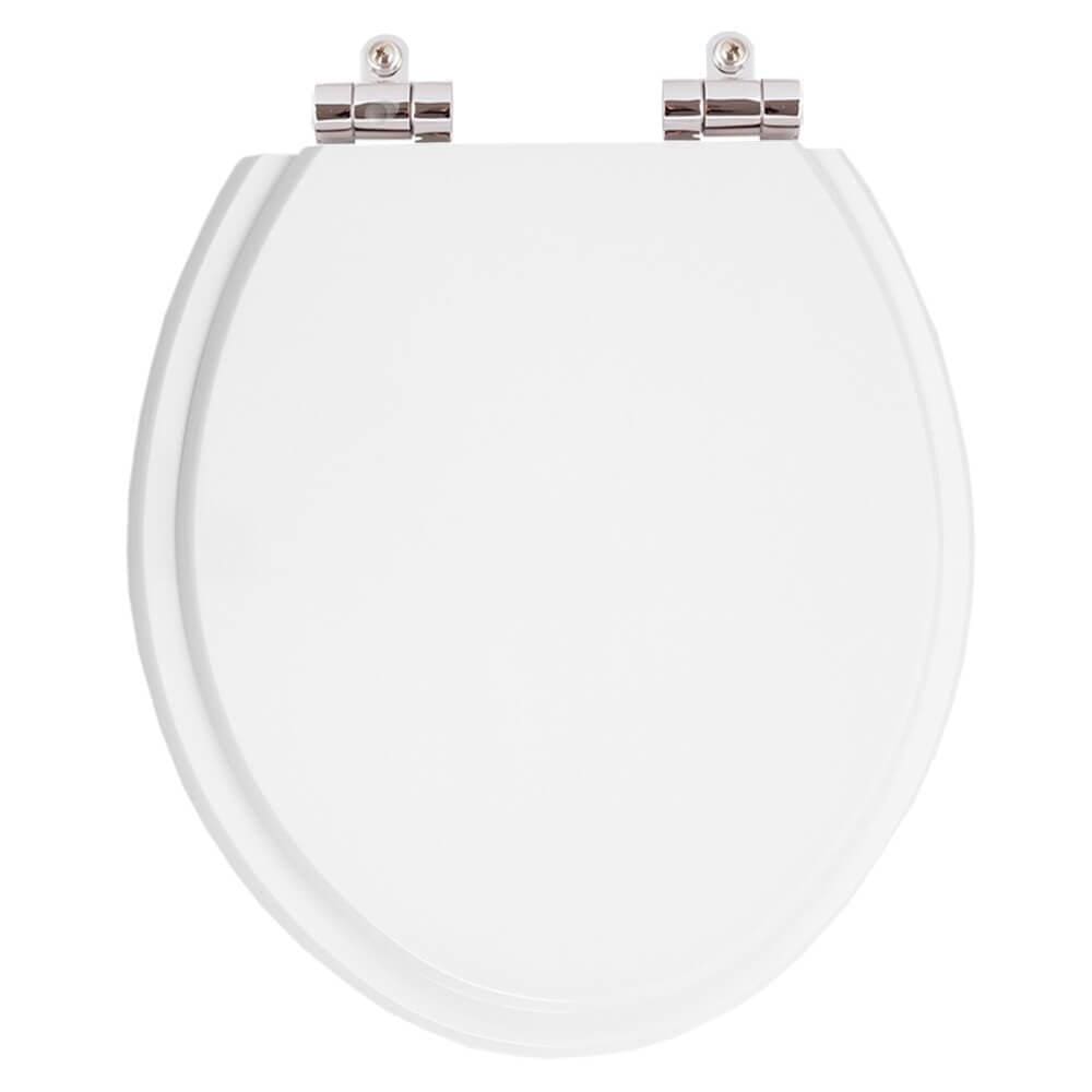 Assento Sanitário Poliester Soft Close Fiori Branco