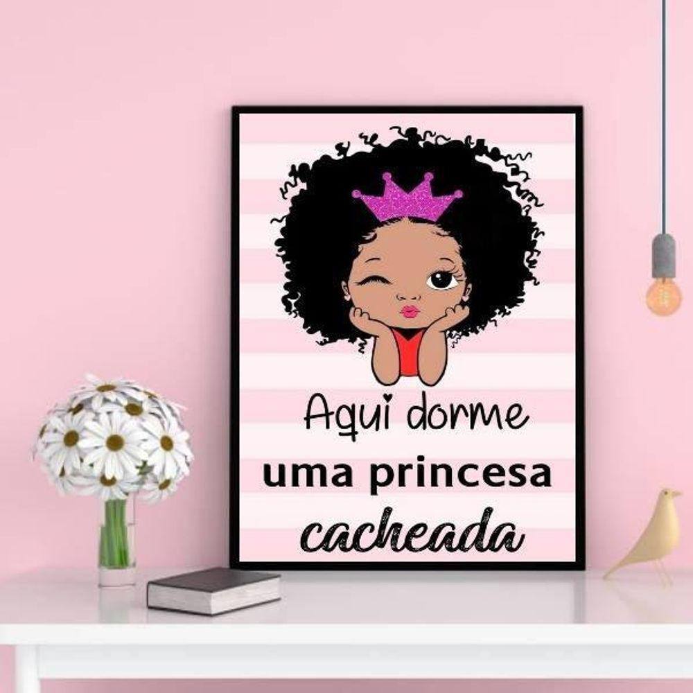 Menina cacheada - Poster decorativo