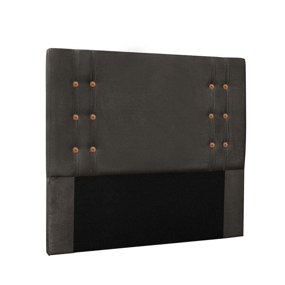 Cabeceira Gênova Para Cama Box Solteiro 90 Cm Suede - D`rossi Cor Cinza