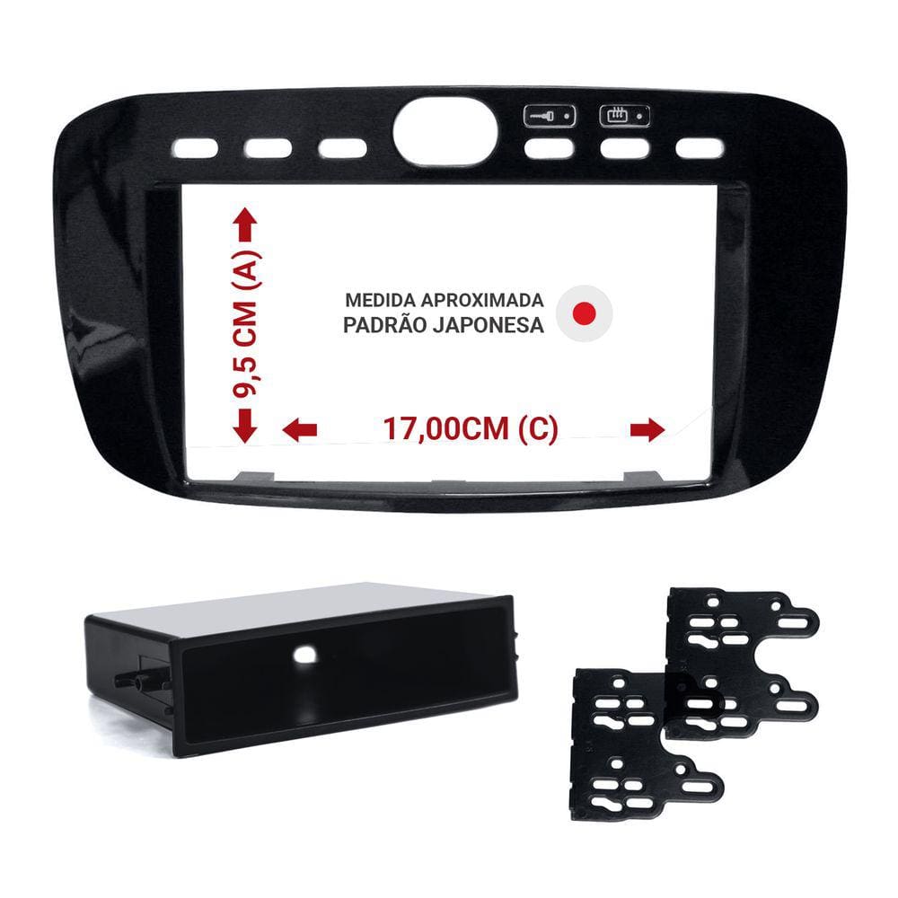 Moldura Expex 2 Din Punto 13-17 Linea 15-16 Bkp Epx 397