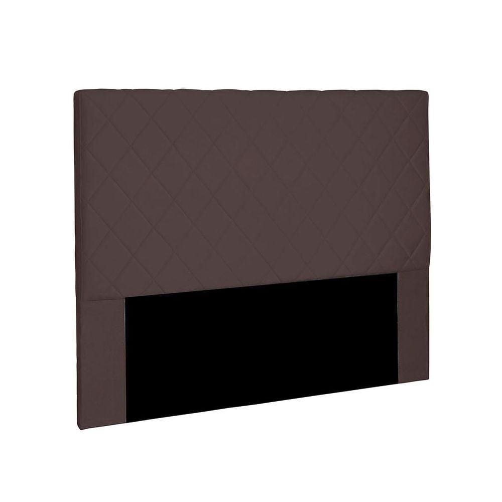 Cabeceira Dubai Para Cama Box Casal 140cm Suede - D`Rossi Café