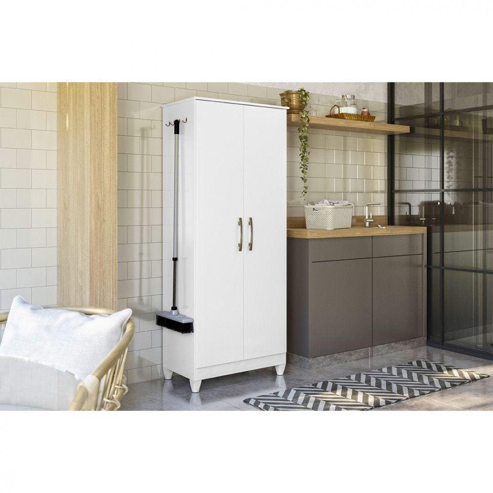 Armário Multiuso Moval Jade 2 Portas De Giro Com 4 Ganchos