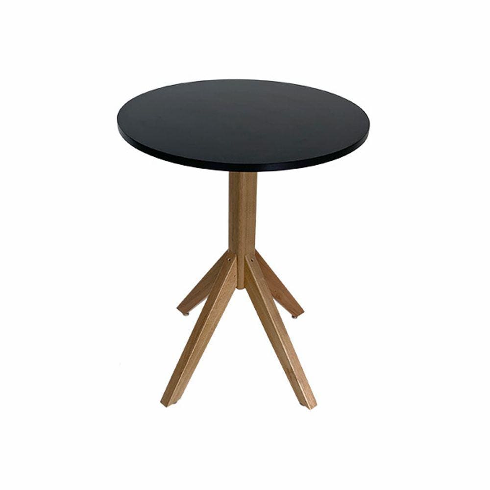 Mesa de Jantar Redonda Verona Preta Ref. 030 60P VivaLigna