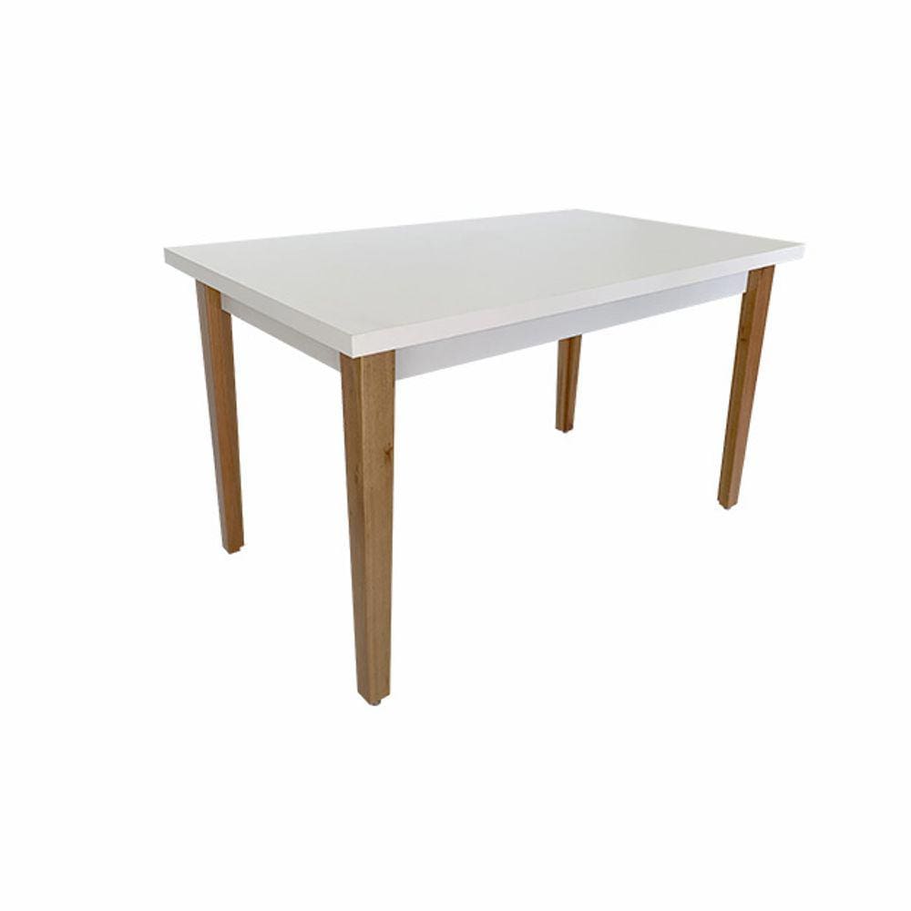 Mesa de Jantar Retangular Londres Branca  Ref. 040 135B VivaLigna