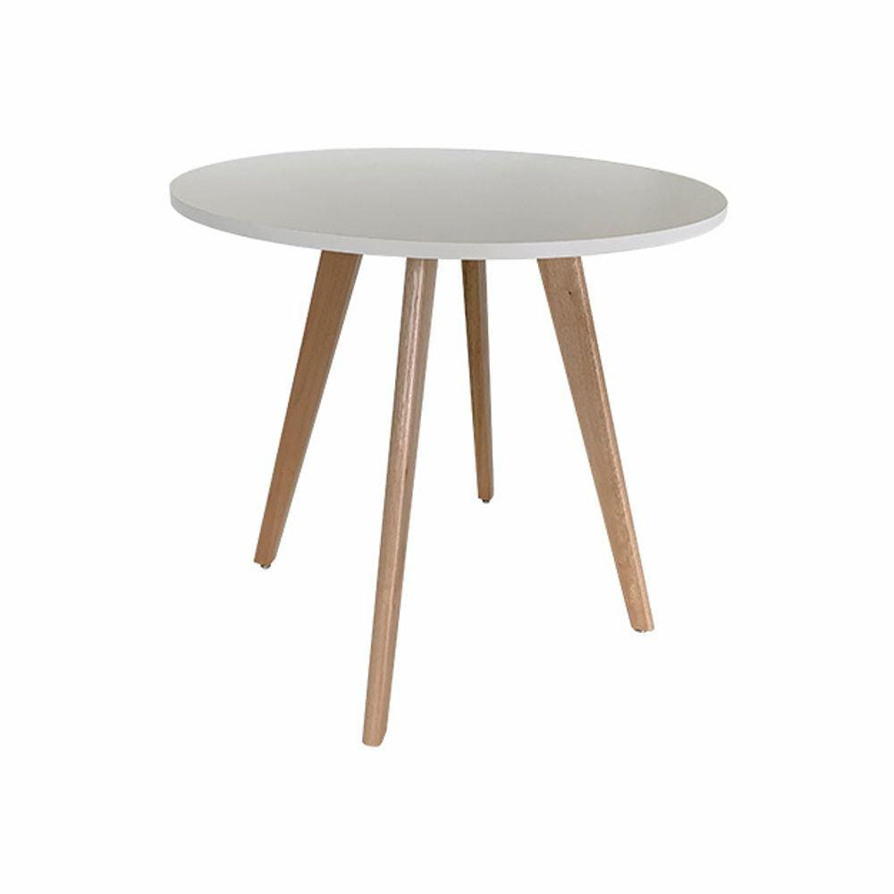 Mesa de Jantar Redonda Napolis Branca Ref. 010-80B VivaLigna