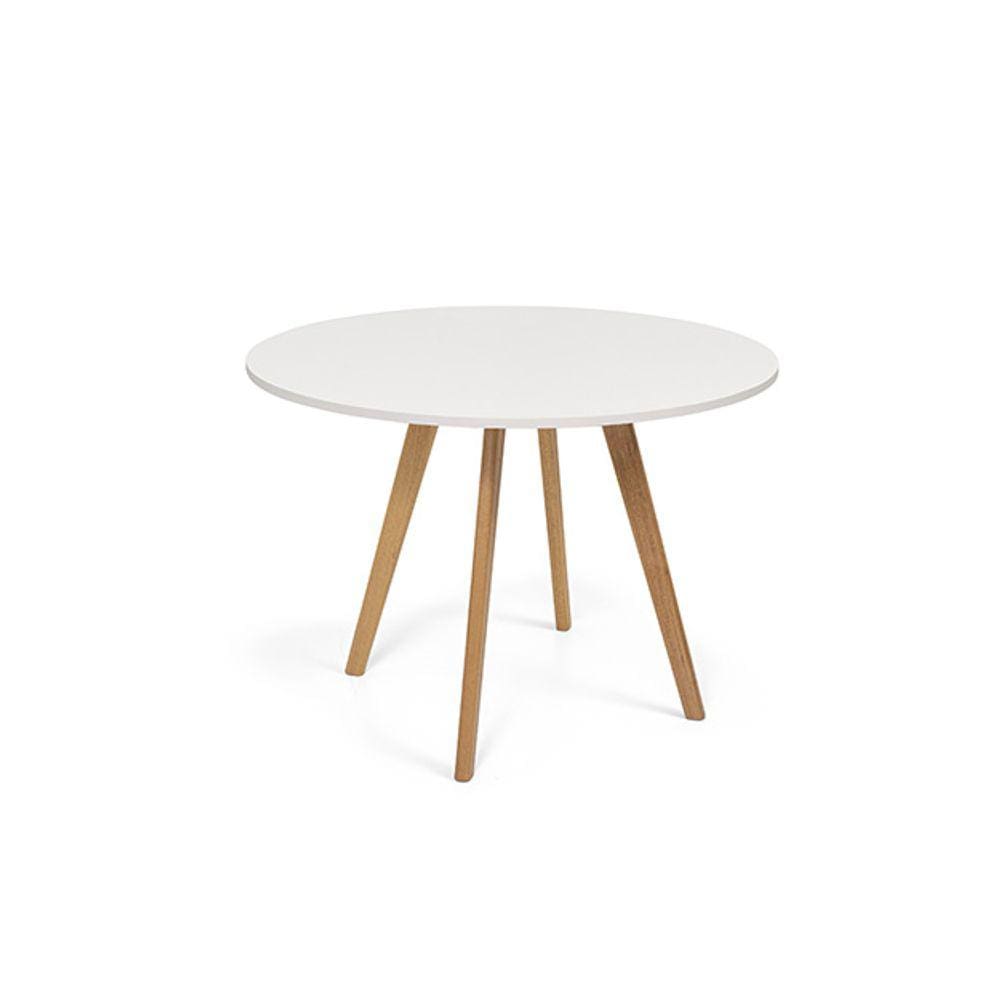 Mesa de Jantar Redonda Napolis Branca Ref. 010 100B VivaLigna