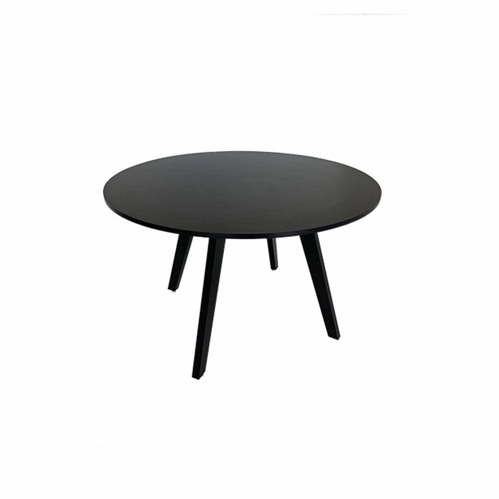 Mesa de Jantar Redonda Paris Preta Ref. 050 120P VivaLigna