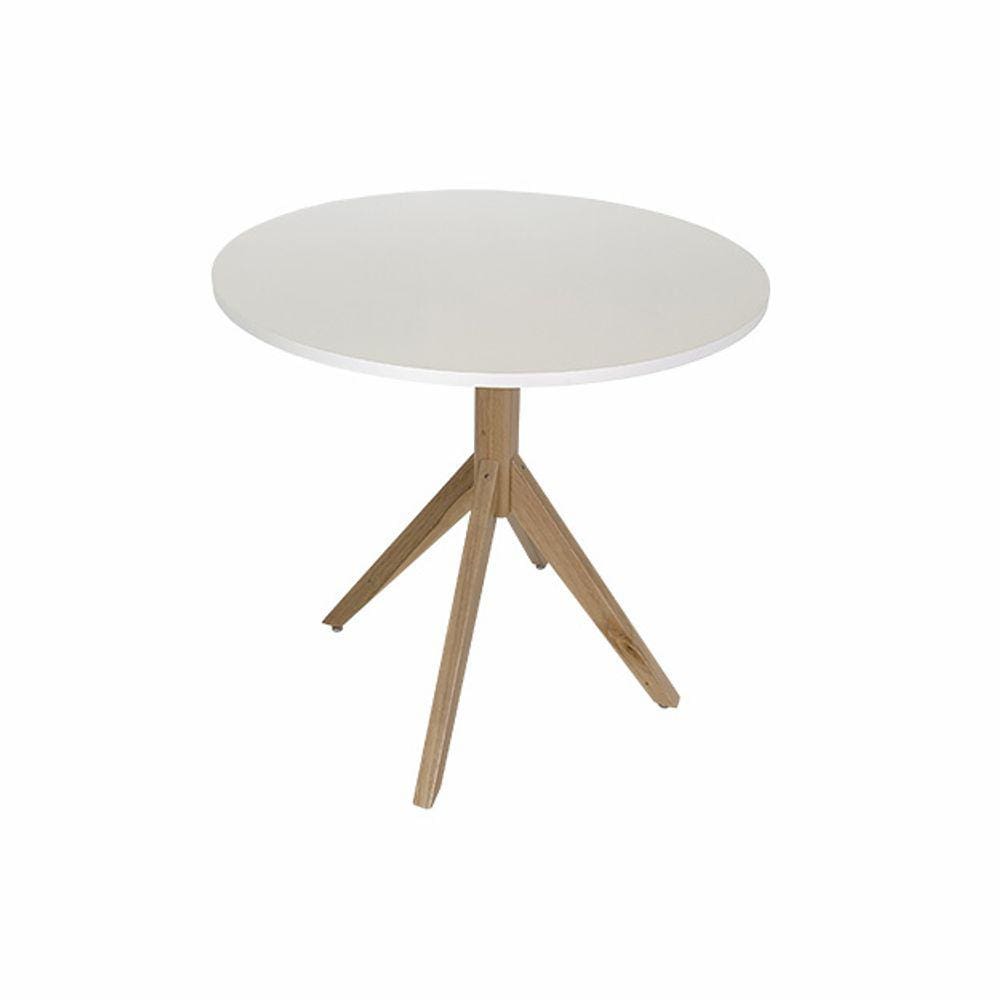 Mesa de Jantar Redonda Verona Branca Ref. 030 80B VivaLigna