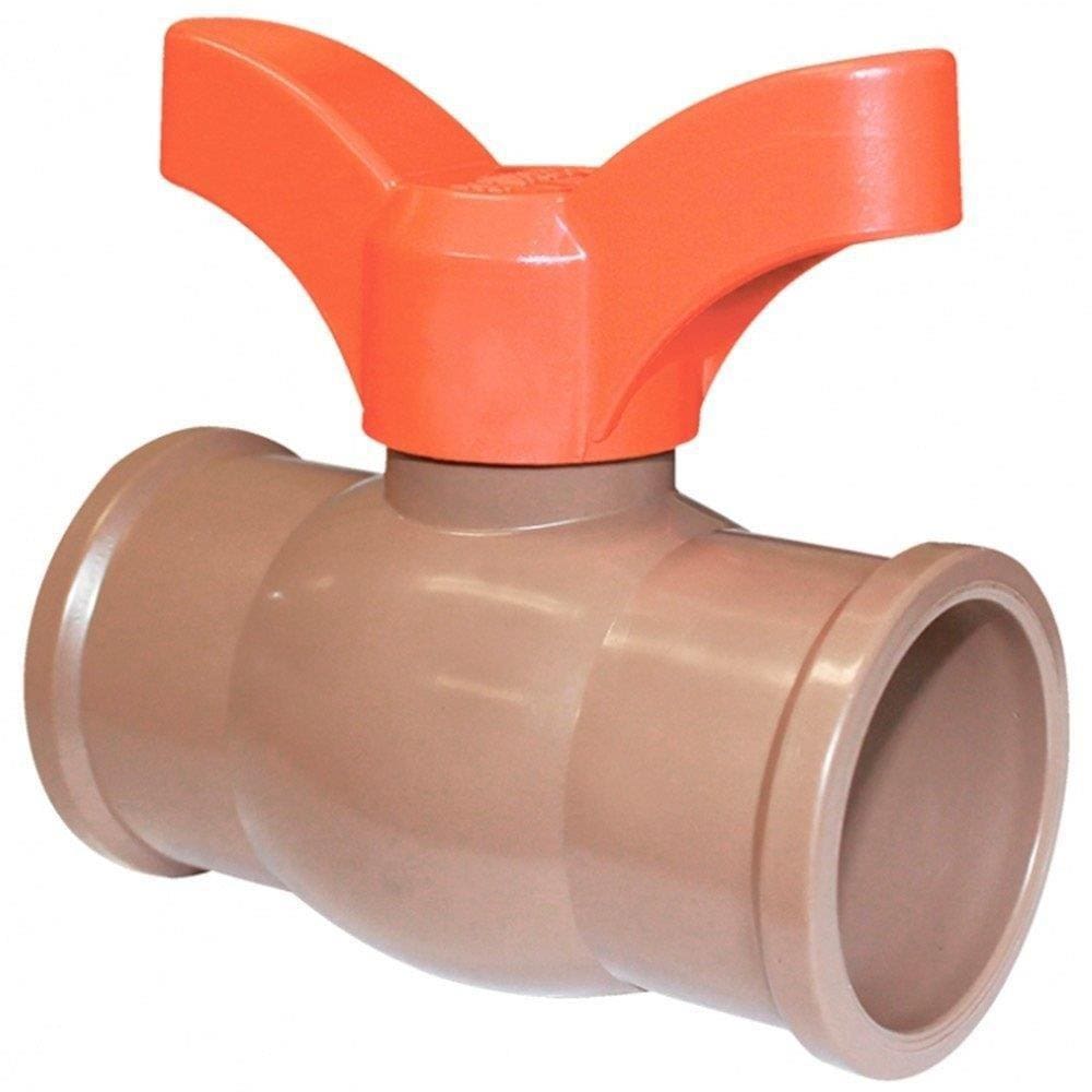 Registro Plastilit Soldável PVC 25mm Embalagem com 10 Unidades